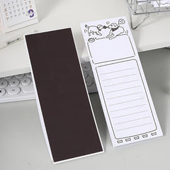 50 Sheets Animal Magnet Notepad for Fridge Grocery & Daily Tasks