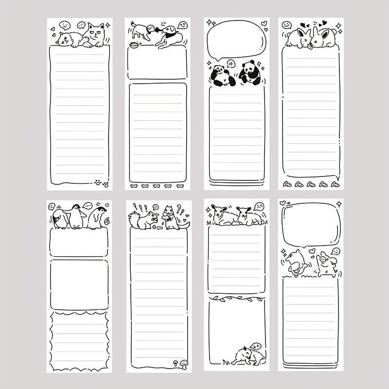 50 Sheets Animal Magnet Notepad for Fridge Grocery & Daily Tasks
