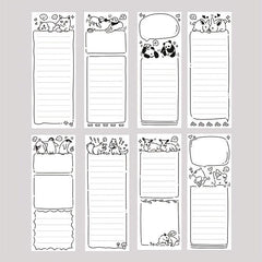 50 Sheets Animal Magnet Notepad for Fridge Grocery & Daily Tasks