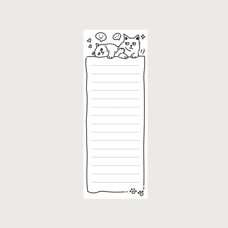 50 Sheets Animal Magnet Notepad for Fridge Grocery & Daily Tasks