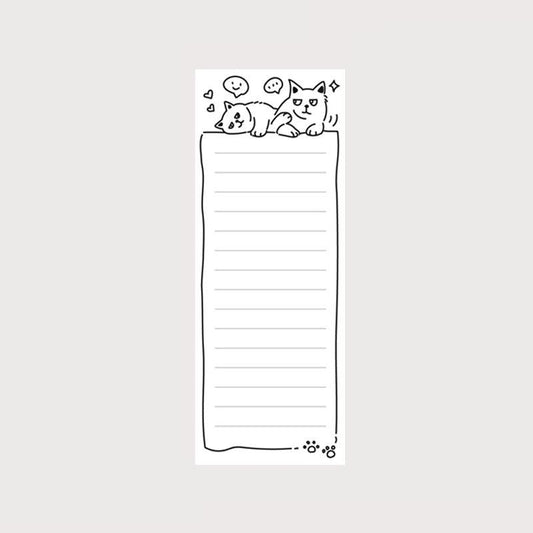 50 Sheets Animal Magnet Notepad for Fridge Grocery & Daily Tasks
