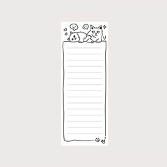 50 Sheets Animal Magnet Notepad for Fridge Grocery & Daily Tasks
