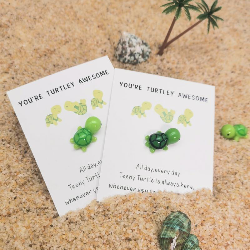 Pocket Turtle Hug Cheer Up Resin Sea Turtle Inspirational Gift