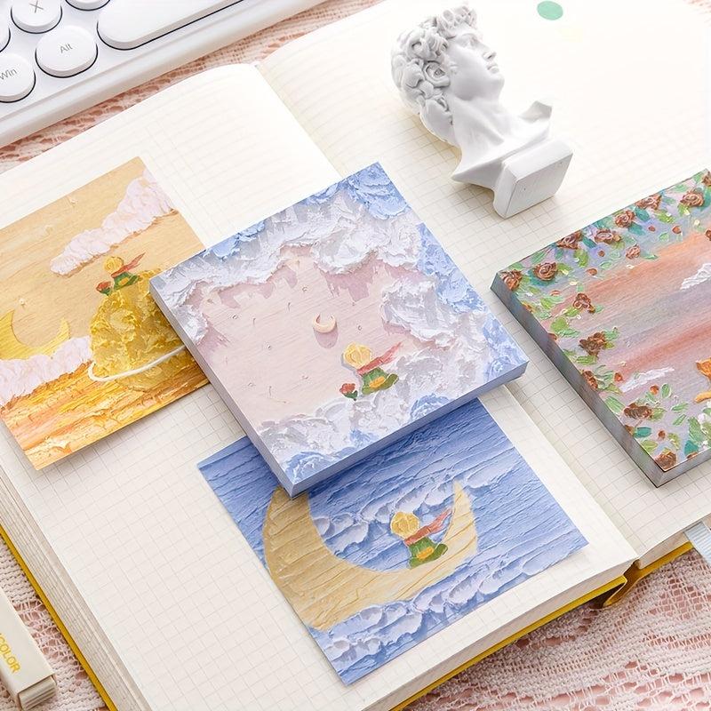 80 Sheets Little Prince Sticky Notes Creative Memo Paper