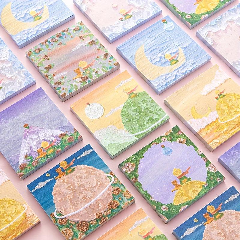 80 Sheets Little Prince Sticky Notes Creative Memo Paper
