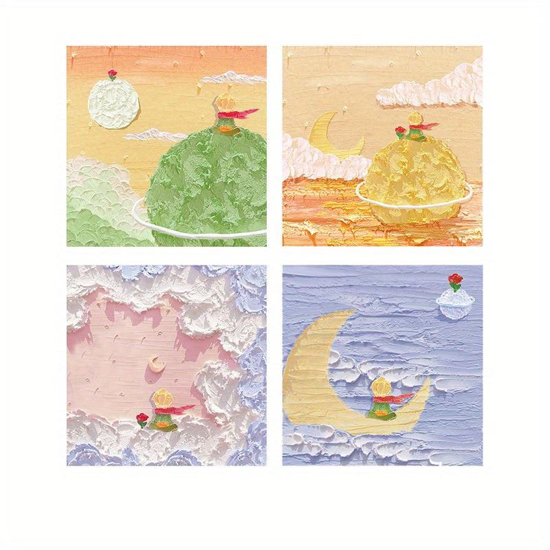 80 Sheets Little Prince Sticky Notes Creative Memo Paper
