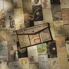 60pcs Pack Retro Memo Book Yesterday's Poetry Series for Journal & Collage