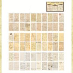 60pcs Pack Retro Memo Book Yesterday's Poetry Series for Journal & Collage
