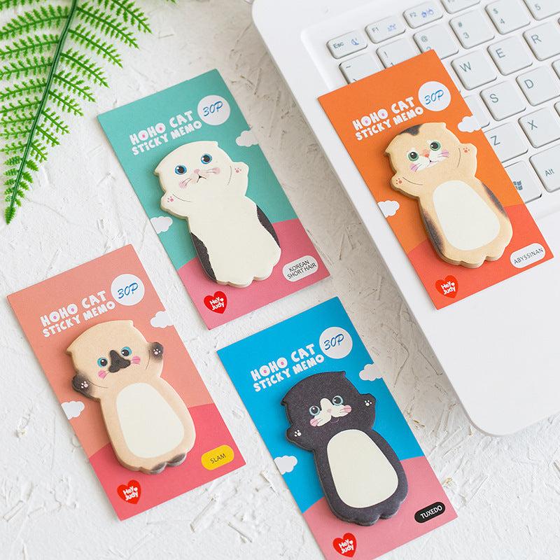 Adorable Cat Sticky Notes for Students & Scrapbooking