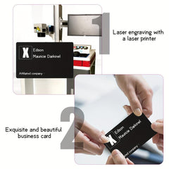 50pcs Metal Business Cards Aluminum Blank Business Cards DIY Gift Cards