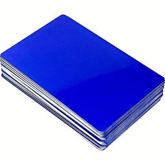 50pcs Metal Business Cards Aluminum Blank Business Cards DIY Gift Cards