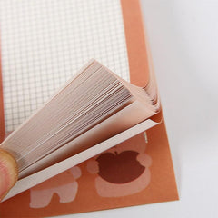 50pcs Cartoon Bear Stickers Memo Pad for Office and School Use