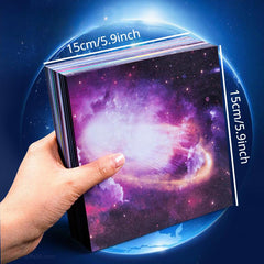50pcs Starry Sky Origami Art Cherry Blossoms Colored Paper