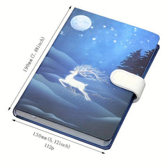 Elk Page Book Magnetic Buckle Hardcover A5 Size Student Journal 112 Sheets