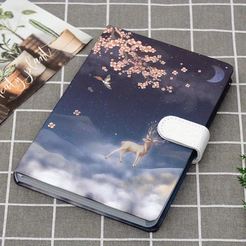 Elk Page Book Magnetic Buckle Hardcover A5 Size Student Journal 112 Sheets