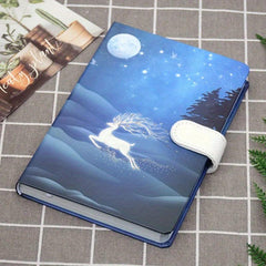 Elk Page Book Magnetic Buckle Hardcover A5 Size Student Journal 112 Sheets