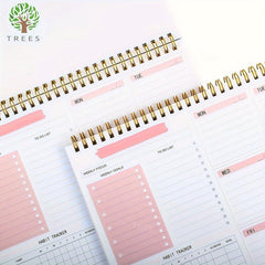 9 5 7 8in Spiral Desk Pad Daily Schedule Notebook