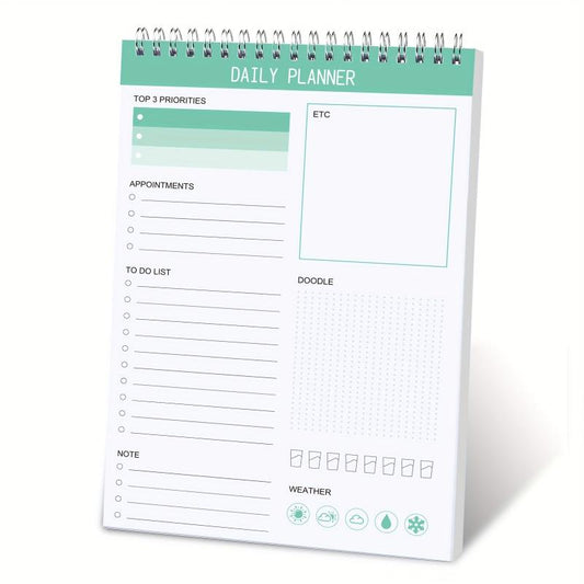 Trees 1pc 8 5 5 5in Daily Planner Notepad 52 Sheets