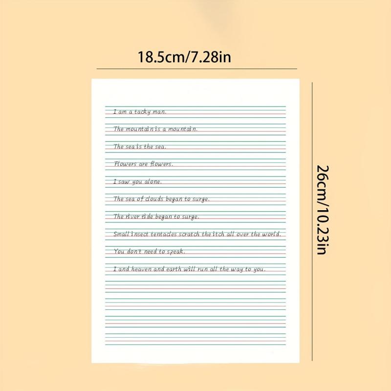 English Workbook for Elementary Students, 16k30 Sheets Thickened Draft Paper