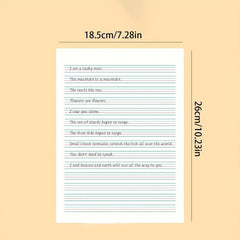 English Workbook for Elementary Students, 16k30 Sheets Thickened Draft Paper