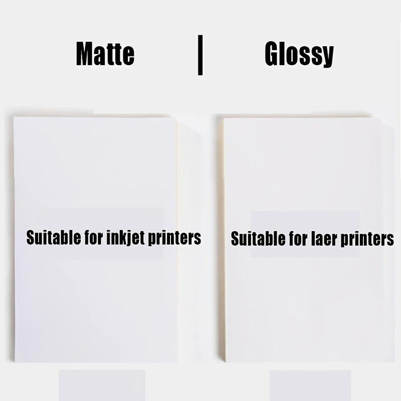 A4 Self Adhesive Sticker Labels - Matte or Glossy Finish - 50 Sheets
