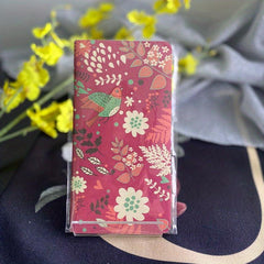 Mini Flower Notebook Colorful Bird Patterns Blank Paper Notepad