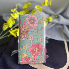 Mini Flower Notebook Colorful Bird Patterns Blank Paper Notepad