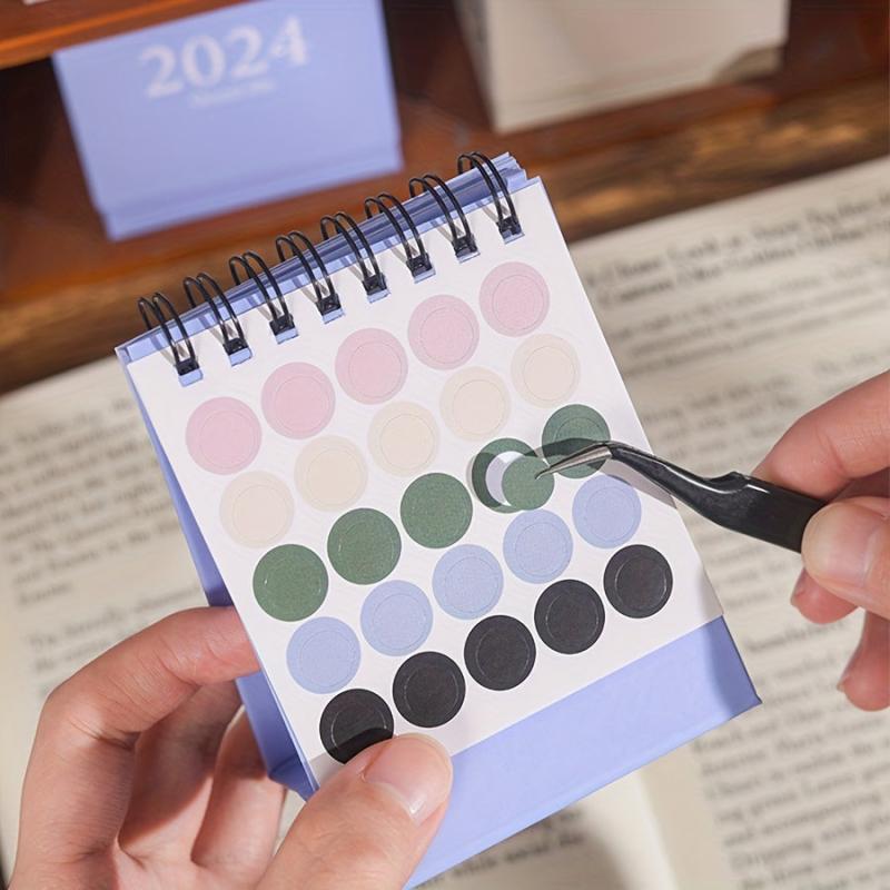 Mini Desk Calendar Creative Coil Calendar Desktop Ornament