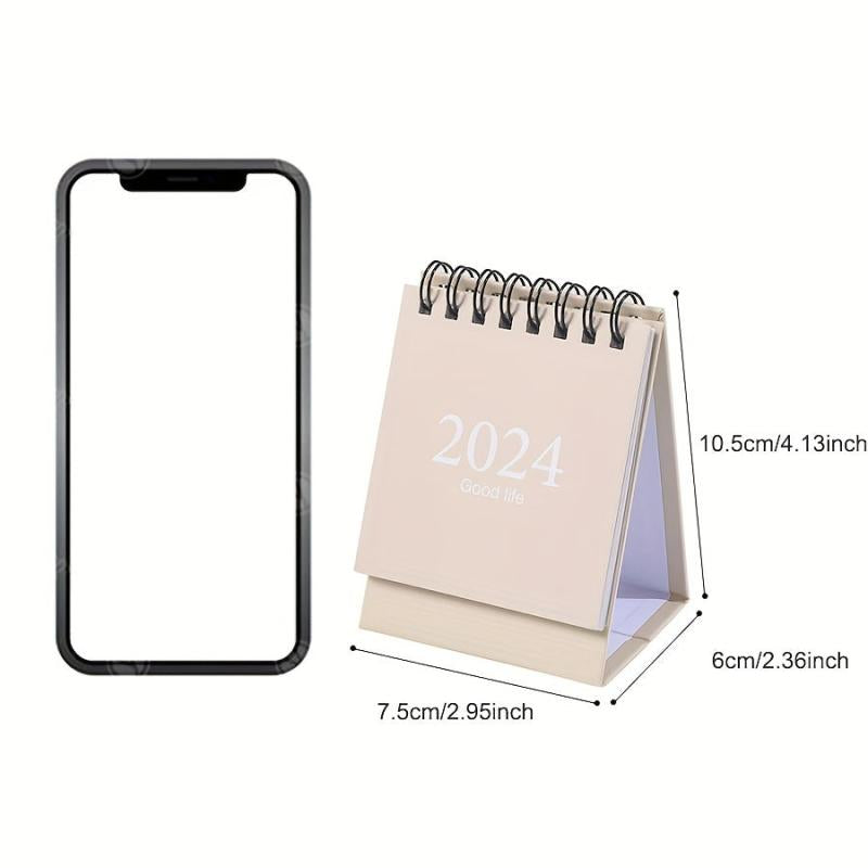 Mini Desk Calendar Creative Coil Calendar Desktop Ornament