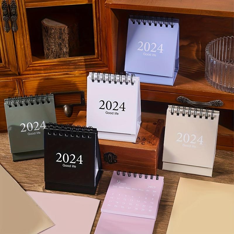 Mini Desk Calendar Creative Coil Calendar Desktop Ornament