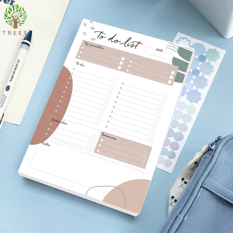 Tree Design To-Do List Notepad, 8.6 x 6.5 Inches, 52 Sheets