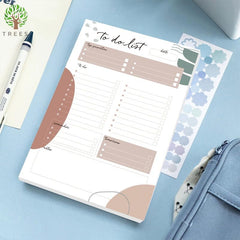 Tree Design To-Do List Notepad, 8.6 x 6.5 Inches, 52 Sheets