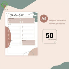 Tree Design To-Do List Notepad, 8.6 x 6.5 Inches, 52 Sheets