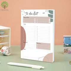 Tree Design To-Do List Notepad, 8.6 x 6.5 Inches, 52 Sheets
