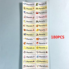 Personalized Name Sticker Spain First Name Label School Waterproof Stationery