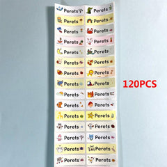 Personalized Name Sticker Spain First Name Label School Waterproof Stationery