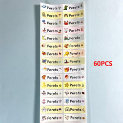 Personalized Name Sticker Spain First Name Label School Waterproof Stationery