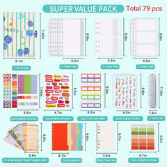 A6 Budget Binder Planner Book Cash Envelopes Saving Money Organizer