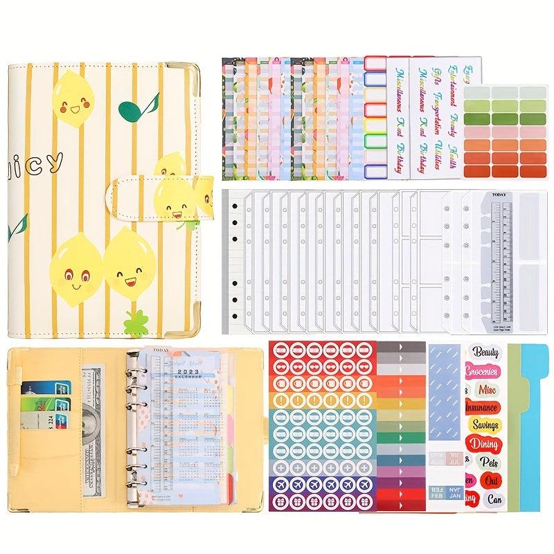 A6 Budget Binder Planner Book Cash Envelopes Saving Money Organizer