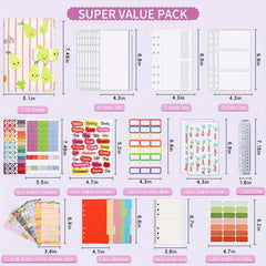 A6 Budget Binder Planner Book Cash Envelopes Saving Money Organizer