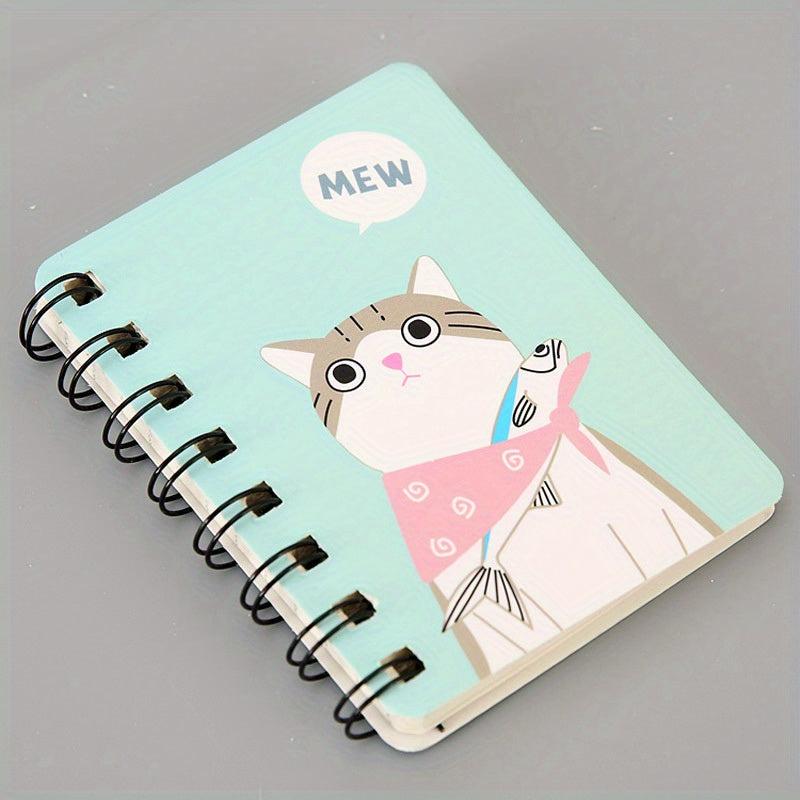 A7 Coil Portable Pocket Notebook Student Stationery Cartoon