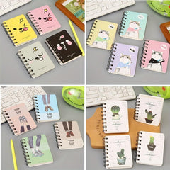 A7 Coil Portable Pocket Notebook Student Stationery Cartoon