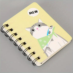 A7 Coil Portable Pocket Notebook Student Stationery Cartoon