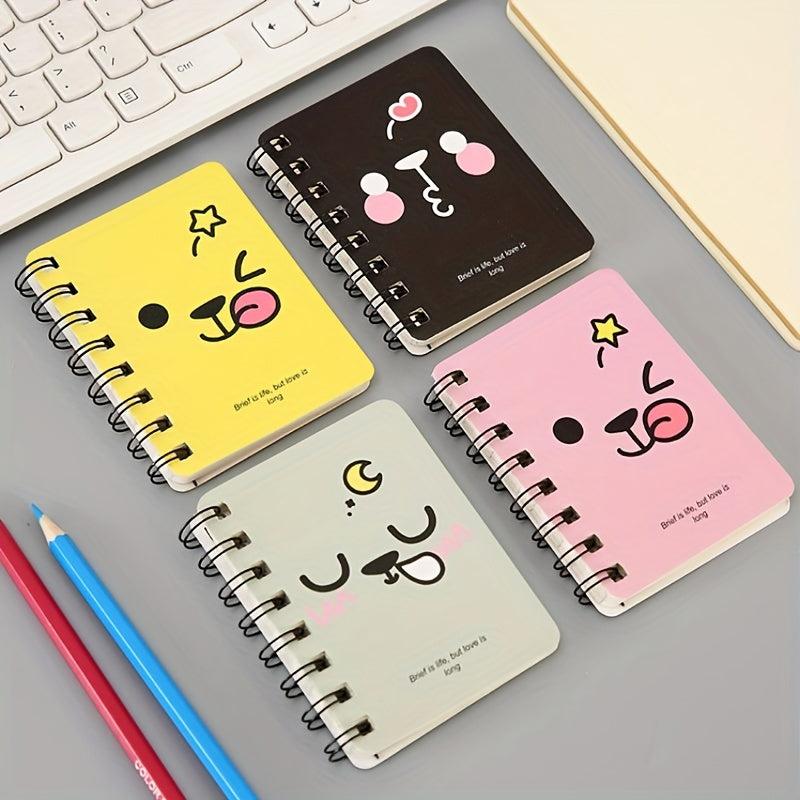 A7 Coil Portable Pocket Notebook Student Stationery Cartoon