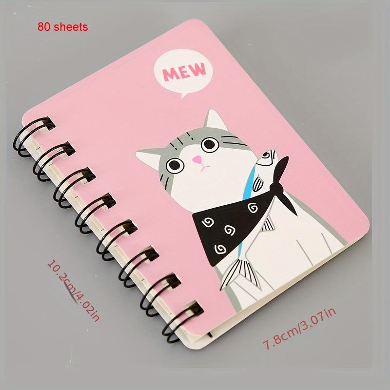 A7 Coil Portable Pocket Notebook Student Stationery Cartoon