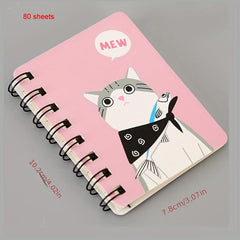 A7 Coil Portable Pocket Notebook Student Stationery Cartoon