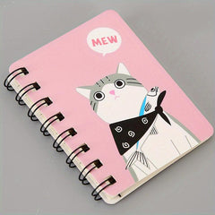 A7 Coil Portable Pocket Notebook Student Stationery Cartoon