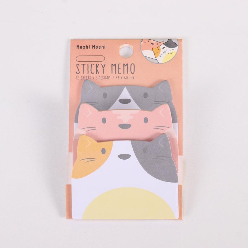 Cute 3-Layer Cartoon Animals Sticky Notes Index Sheet To Do List Planner Sticker