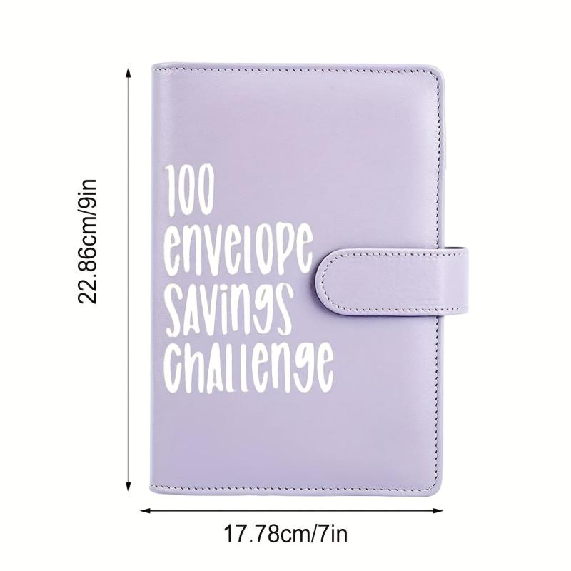 100 Envelopes Money Saving Challenge Binder Budget Planner Book Cash Envelopes