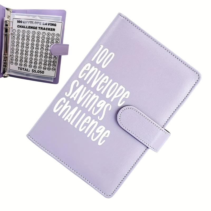 100 Envelopes Money Saving Challenge Binder Budget Planner Book Cash Envelopes